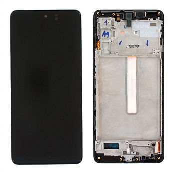 Дисплей Samsung M526B (M52) в рамке (черный) сервисный ориг 100% Super AMOLED Plus