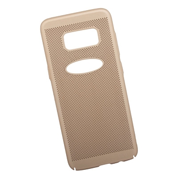 Защитная крышка для Samsung S8 "LP" Сетка Soft Touch, золотая (европакет)