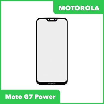 Стекло для переклейки дисплея Motorola Moto G7 Power, черный