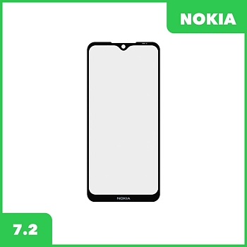 Стекло + OCA пленка для переклейки Nokia 7.2, черный
