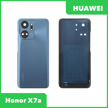 Задняя крышка для Huawei Honor X7a (RKY-LX1) (синий)