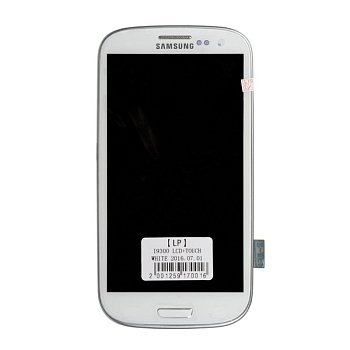 LCD дисплей для Samsung Galaxy S3 GT-i9300 в сборе (белый)
