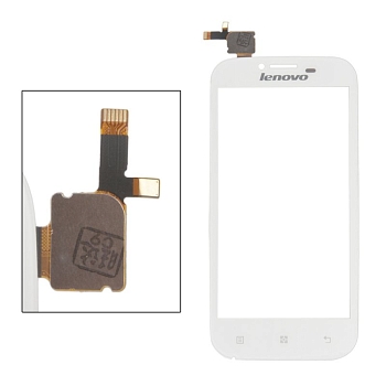 Сенсорное стекло (тачскрин) для Lenovo IdeaPhone A706, белый