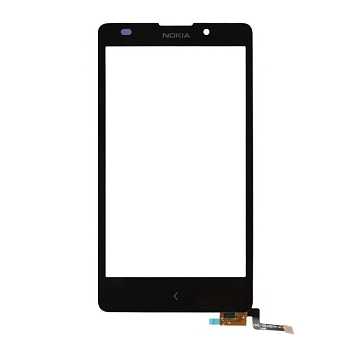 Сенсорное стекло (тачскрин) для Nokia XL, черный