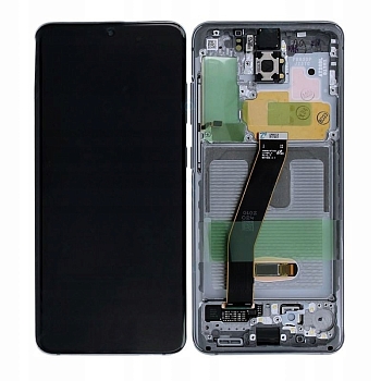 Дисплей Samsung N980F, N981F (Note 20) в рамке (серый) сервисный ориг 100% Dynamic AMOLED 2X