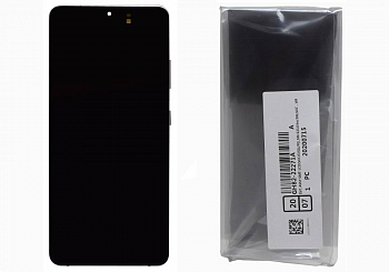 Дисплей Samsung G998B (S21 Ultra) в рамке (черный) сервисный ориг 100% Dynamic AMOLED 2X