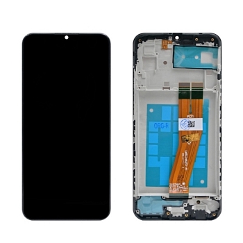 Дисплей Samsung A035F (A03) ориг LCD в рамке (черный)