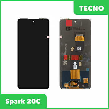 LCD дисплей для Tecno Spark 20C с тачскрином (черный) 100% оригинал
