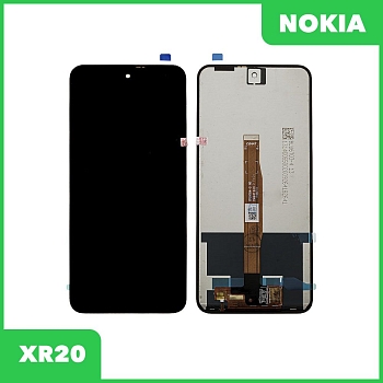 LCD дисплей для Nokia XR20 в сборе с тачскрином, Premium Quality, черный