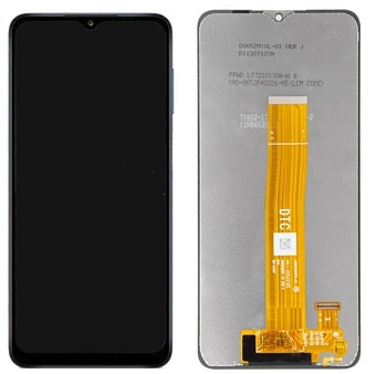 Дисплей (экран в сборе) для телефона Samsung Galaxy A12 (A125F), черный (100%)