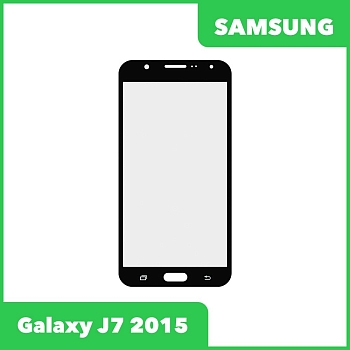 Стекло для переклейки дисплея Samsung Galaxy J7 2015 (J700), черный